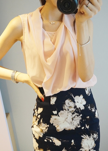 Draping blouse [핑크]
