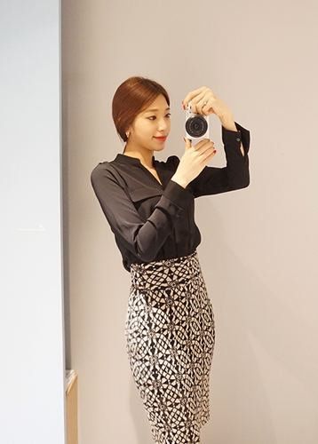 Luxe pencil skirt[고급스러워요] 