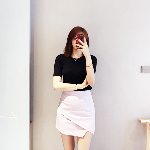 Bean skirt[사선디테일]