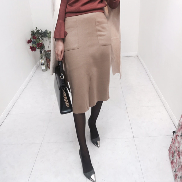 Modern wool skirt[고급스러워요]